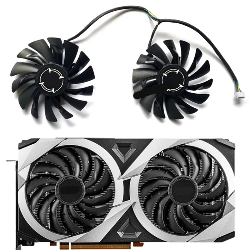 new 2PCS 85MM PLD09210S12HH 4PIN GPU Graphics card cooling fan For MSI RADEON RX 5600 5700 XT MECH OC RX5500 6700 | Компьютеры и офис