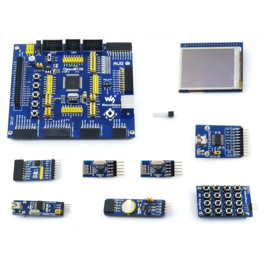 Пакет OpenM128 A # ATmega128A AU ATMEL mega AVR ATmega128 MCU 8 битная плата RISC + 9 комплектов аксессуаров|avr