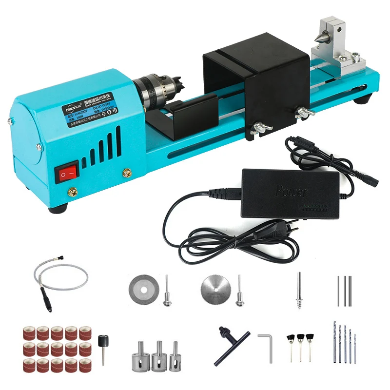 150W Electric Wood Mini Lathe Beads Grinding Polisher and Polishing Beading Machine DIY Woodworking Buddha Pearl Lathe Machinery