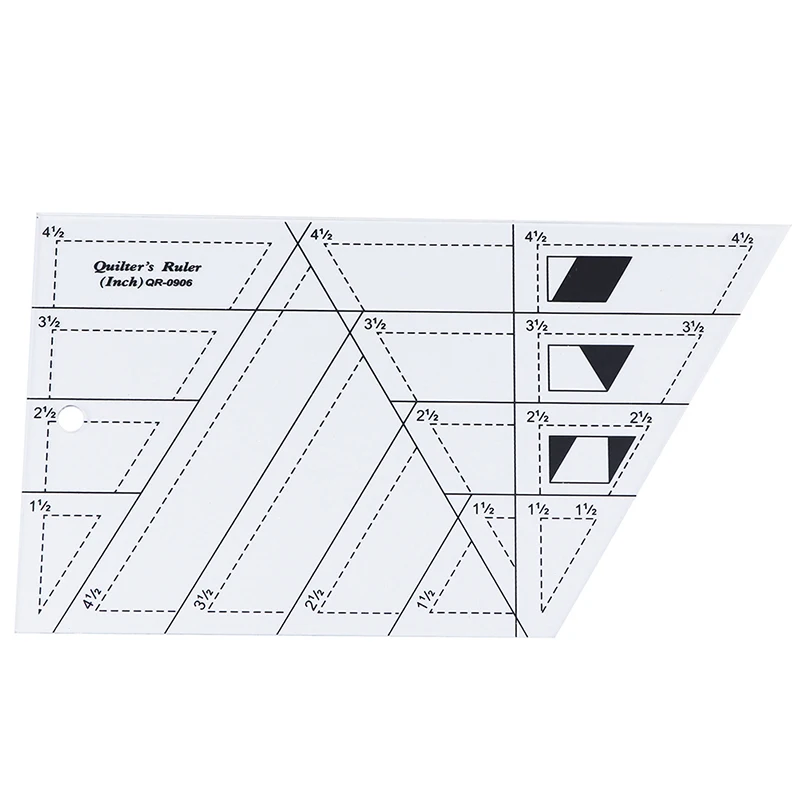 Лоскутная линейка инструменты для квилтинга Высококачественный акриловый материал прозрачная шкала линейки школьные принадлежности