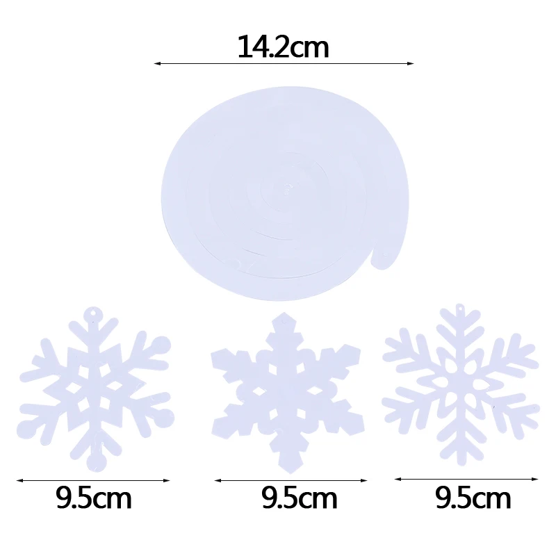 Зимние Замороженные вечерние товары для декора белая Снежинка баннер бумага 3D снежинки Гирлянда новогодняя Рождественская вечеринка украшения - Цвет: E04