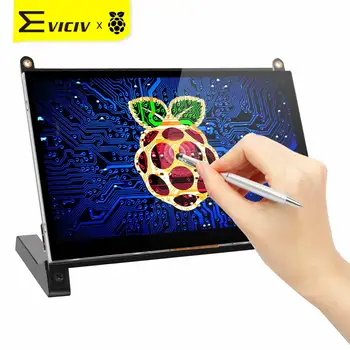 

Eviciv 7 Inch Raspberry Pi 2 3 4 Model B Zero Touch Screen 1024x600 Portable Monitor 16:9 Display 60Hz USB RasPi TouchScreen Kit