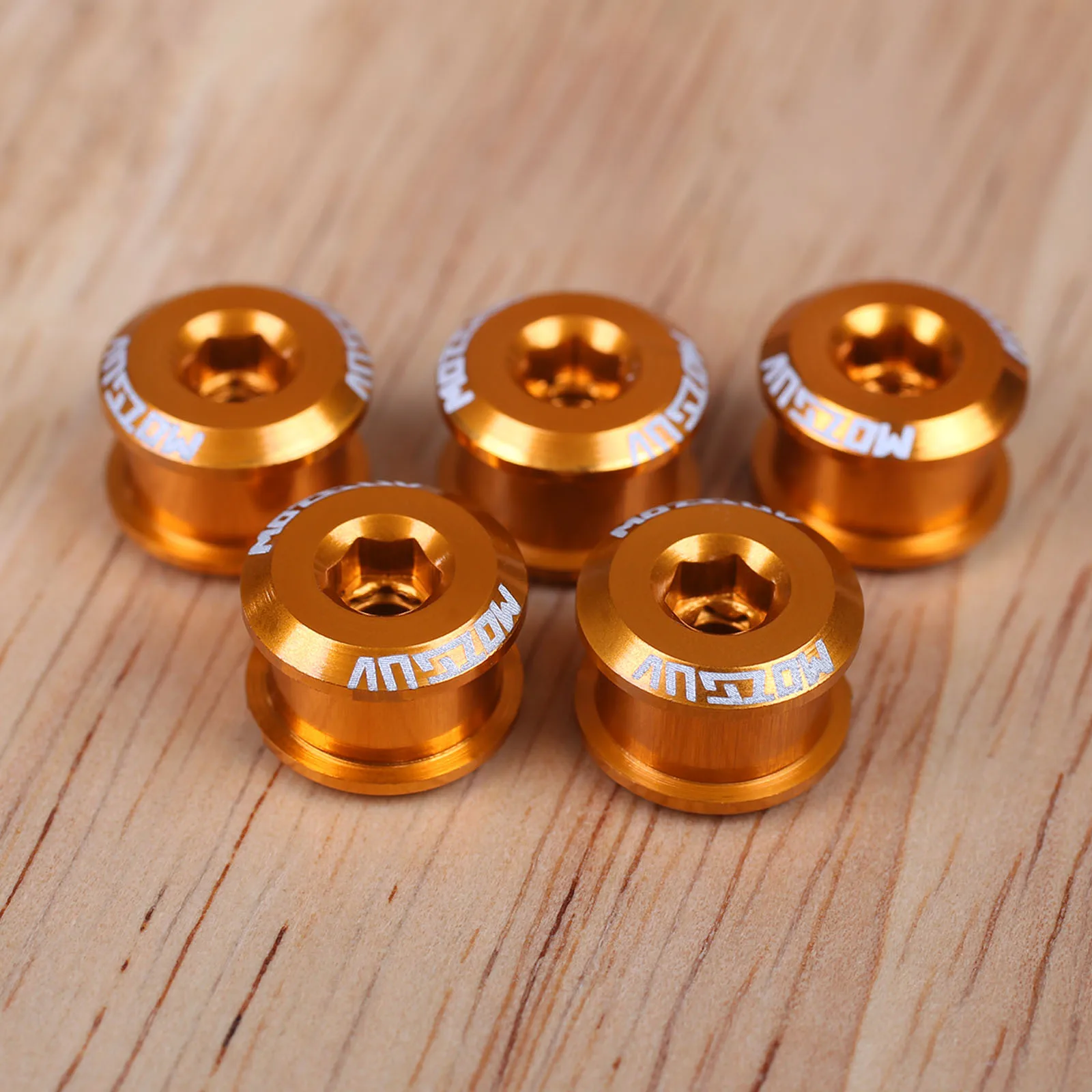 5Pcs MTB Bicycle Chainring Bolt Single Chainwheel Screws Alloy 7075 4.9mm/6.4mm Road Cycling Bike Disc Screws for Crankset Parts