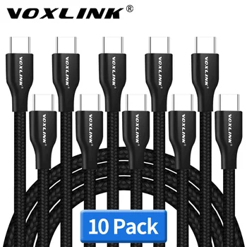 VOXLINK USB Type C USB 2.4A Cable USB C Type-C Sync & Charge Cable for Huawei P20 Mate20 OnePlus 2 ZUK Z1 LG G5 Xiaomi 8SE HTC10