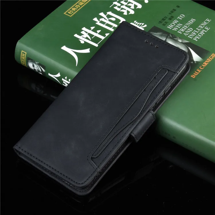 Leather Flip Case with Multi-Card Slots