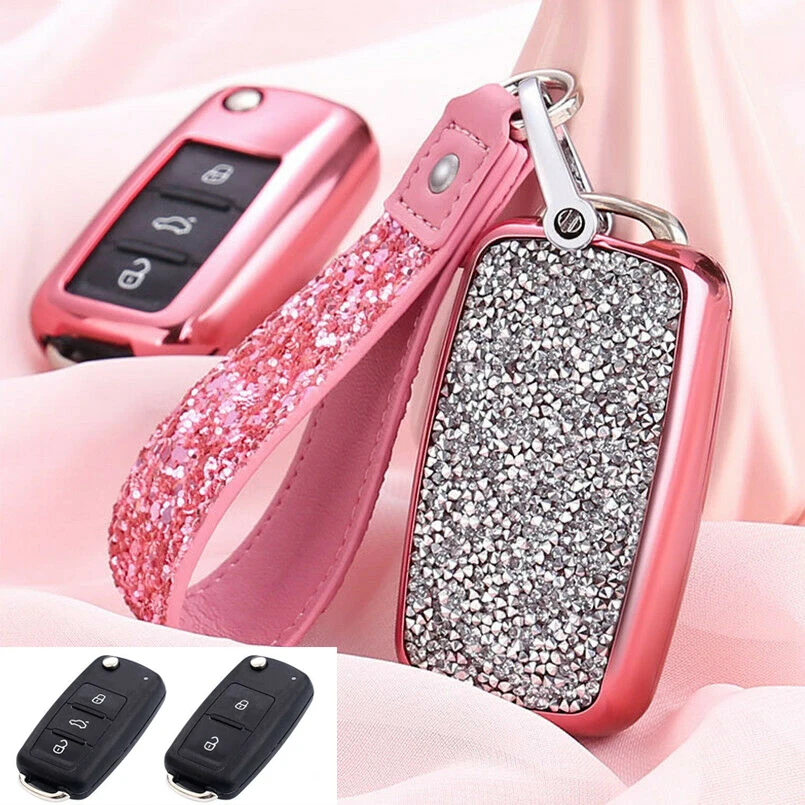Brand New Diamond Car Key Case Bag Fob For Volkswagen Passat Golf Bora Polo Sagitar | Автомобили и мотоциклы