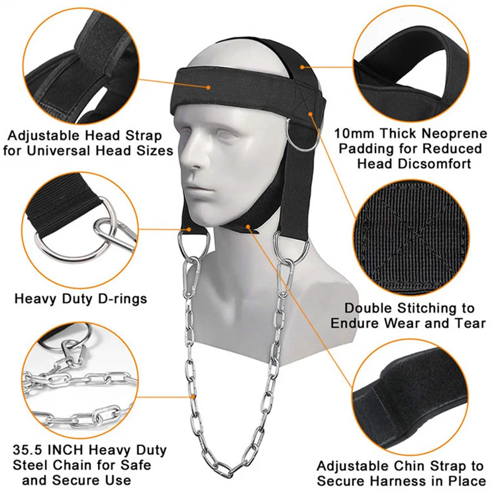 

Neck Weightlifting Strap Head and Neck Training Fitness Weight Cap Shoulder Muscle Weight Training Strength Exercise Fitness