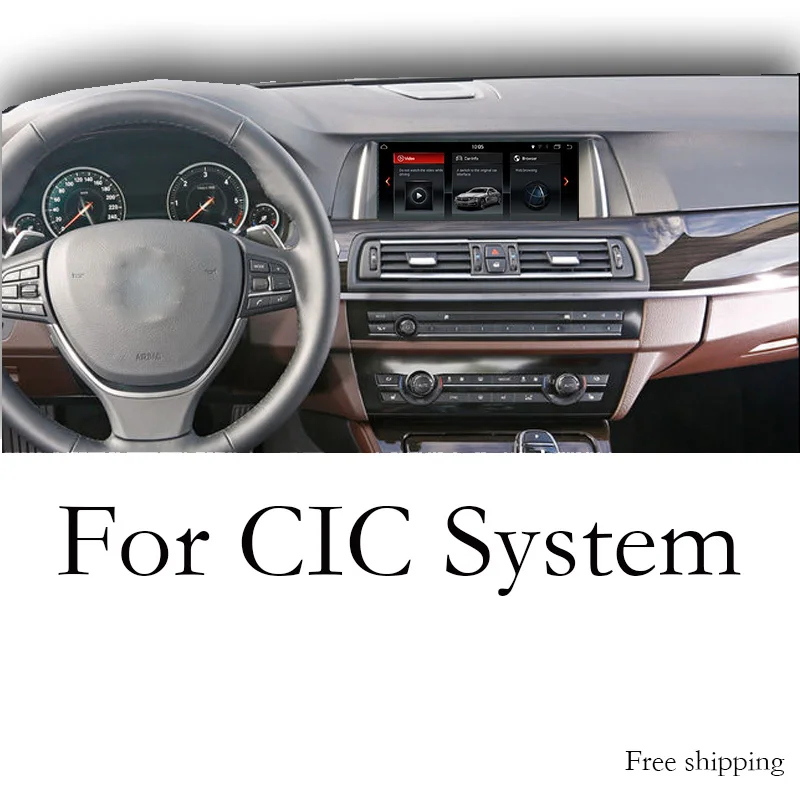 Liandlee Car Multimedia GPS Audio Radio Stereo For BMW 5 M5 F10 F11 2010~2014 CarPlay TPMS For CIC System Navigation NAVI