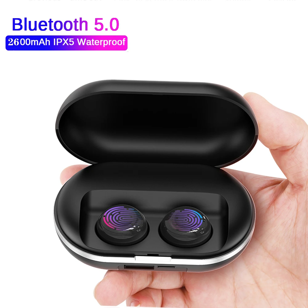 TWS беспроводные bluetooth 5 0 сенсорный наушник наушники стерео гарнитура управление AI