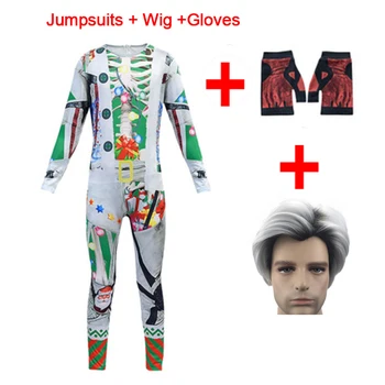 

Adult Descendants 3 Carlos Jumpsuits Costume Cosplay 2019 New Halloween Christmas Party Men Descendants Rompers Costume C63865AD