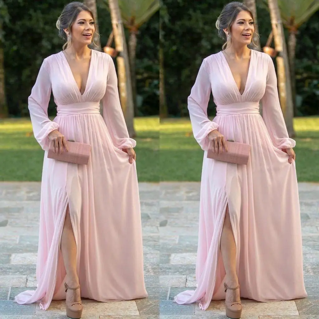 Long Sleeves Prom Dress 