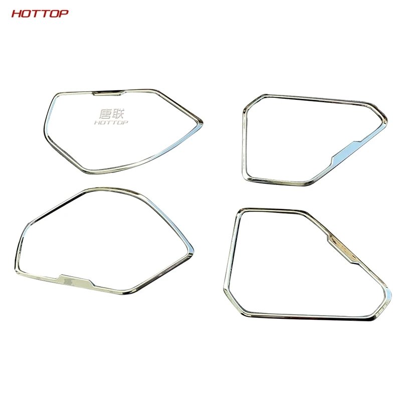 Quadro de Aço Inoxidável da Caixa do Anel do Orador da Porta Interior para Toyota Rav4 2020 5th 9 Quadro de aço inoxidável da caixa do