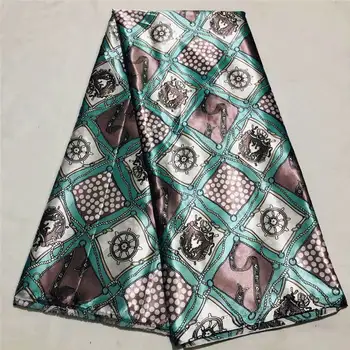 

Wholesale satin silk fabric Fashion african wax pattern design Eco-Friendly silk fabric for Party Dress 100% Cotton ! DF601602