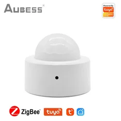 Aubess – Mini capteur de mouvement sans fil intelligent, Tuya zigbee 3.0, capteur de corps humain PIR, utilisation avec passerelle 