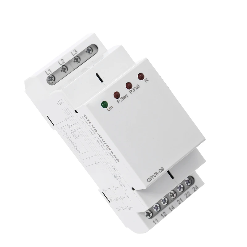 Реле контроля последовательности фаз фазы реле неисправности 8A 2SPDT 36 мм Ширина фазы контрольно-измерительного прибора