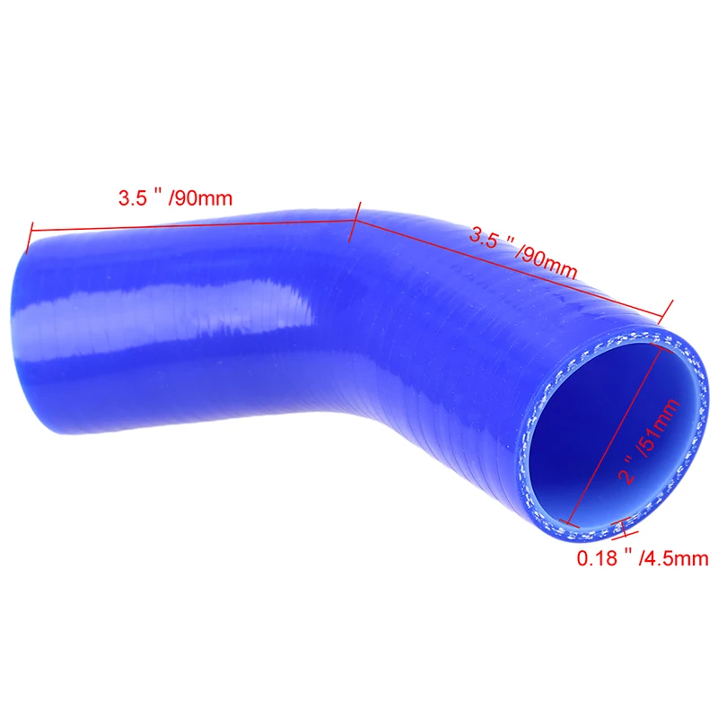 Автомобильный налокотник POSSBAY 45 градусов впускной индукционный шланг холодного