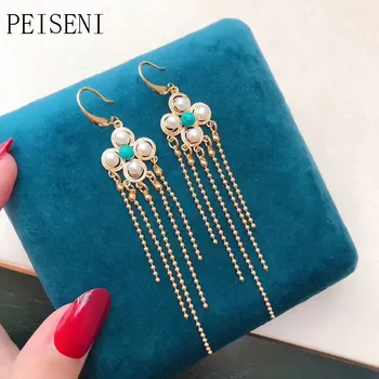 

PEISENI K18 Original Design Handmade Fine Jewelry Earrings 2019 Natural Freshwater 4-5 mm Earrings Pearl jewelry For Women
