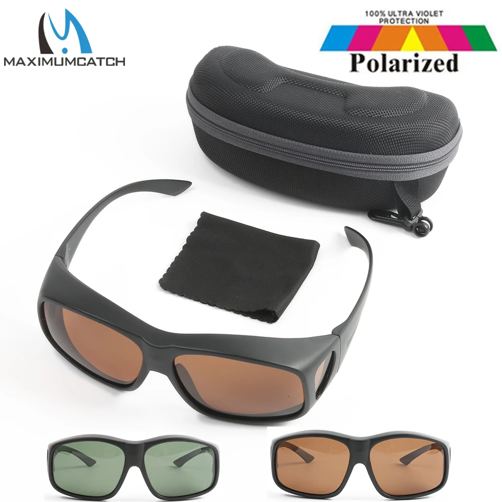 Maximumcatch Fit Over Uv400 Polarized Fishing Sunglasses For Outdoor Sports  Glasses - Fishing Sunglasses - AliExpress