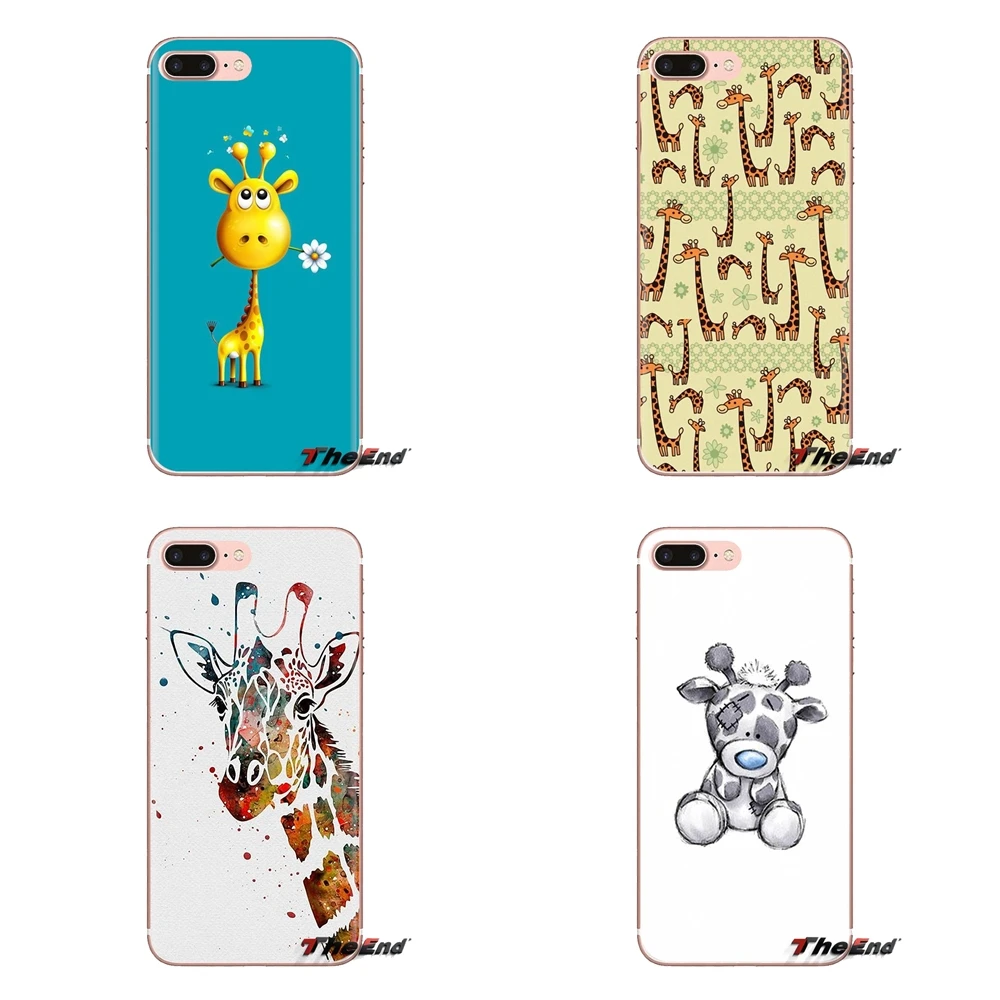 Soft Transparent Cases Covers For Samsung Galaxy S3 S4 S5 Mini S6 S7 Edge S8 S9 S10 Plus Note 3 4 5 8 9 Big head giraffe Poster |