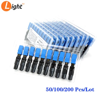 

SC UPC Fast Connector Single-Mode 0.3dB Embedded Connector FTTH Tool Cold Connector Tool Fiber Optic Fast/quick Connnector