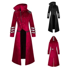 Мужской Тренч, Ретро стиль, длинное пальто, стимпанк, готический стиль, ветровка, модная, простая Кепка, кардиган, пальто, Casacos