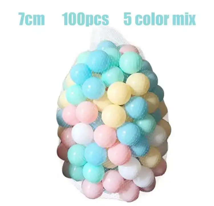7cm macaron Детский манеж 100 шт./лот 5,5 см/7 см океан мяч Макарон конфеты воздушный шар мягкий ПЭ бассейн игрушечный манеж мяч - Цвет: 7cm macaron