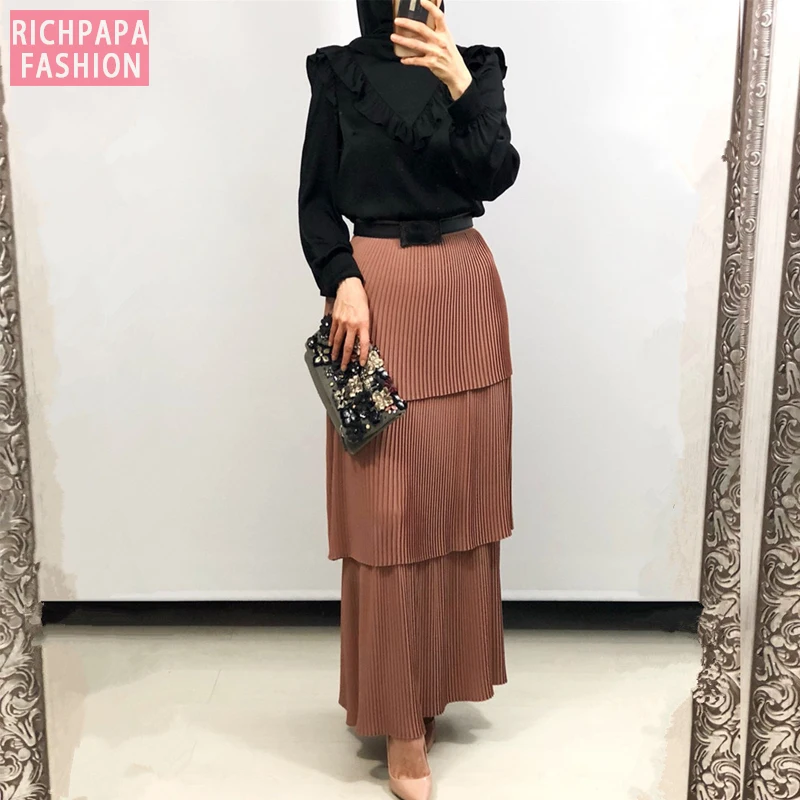 Кафтан абайя индейка мусульманская юбка для женщин кафтан марокканские