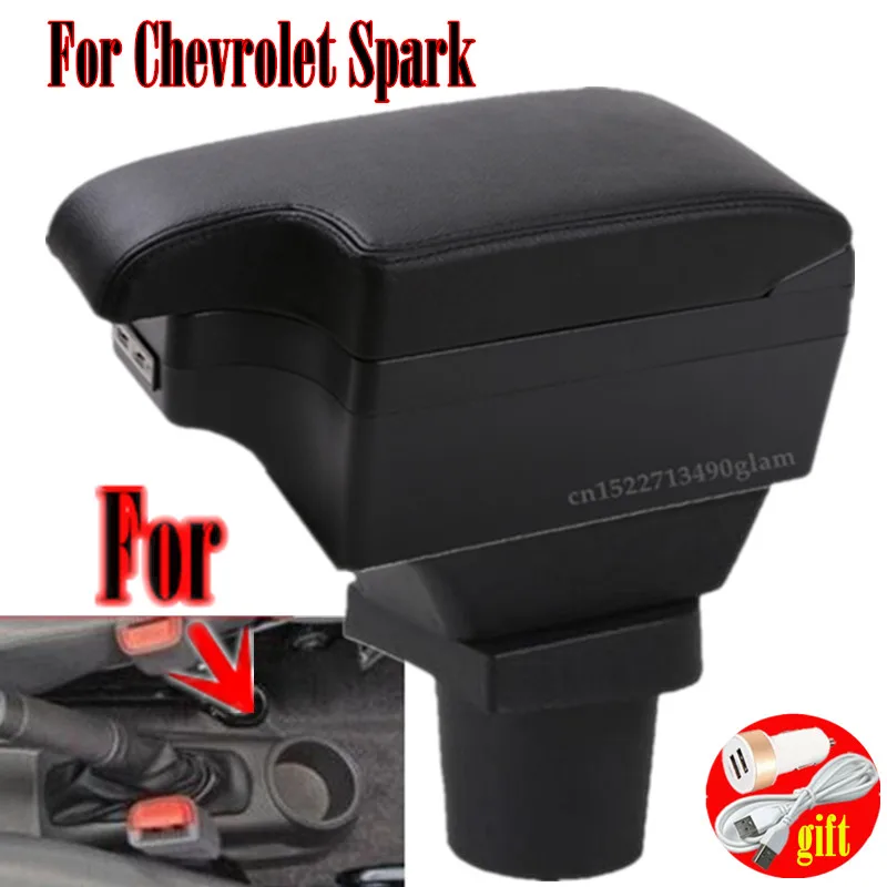 For Chevrolet Spark Armrest Box Universal Car Center Console