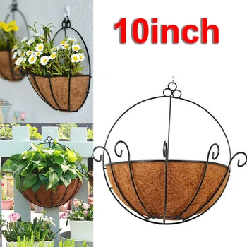 

Unique Garden Balcony Hanging Flower Plant Pot Basket Planter Holder Decor Wall Hanging Flower Basket