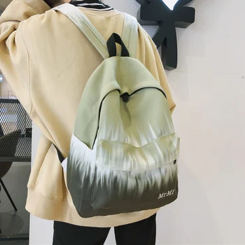 

Fashion Canvas Backpack Women Schoolbags for Teenagers Laptop Backpacks Rucksack Gradient Leisure Travel Bag Mochilas Sac Unisex