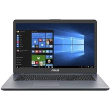 Ноутбук Asus VivoBook X705UB-GC265T Pen 4417U/4Gb/1Tb/Mx110 2Gb/17.3"/IPS/FHD/W10/grey