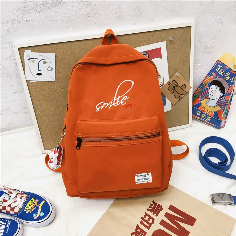 

2019 JIULIN junior high school female student Korean high school student multi-function waterproof backpack