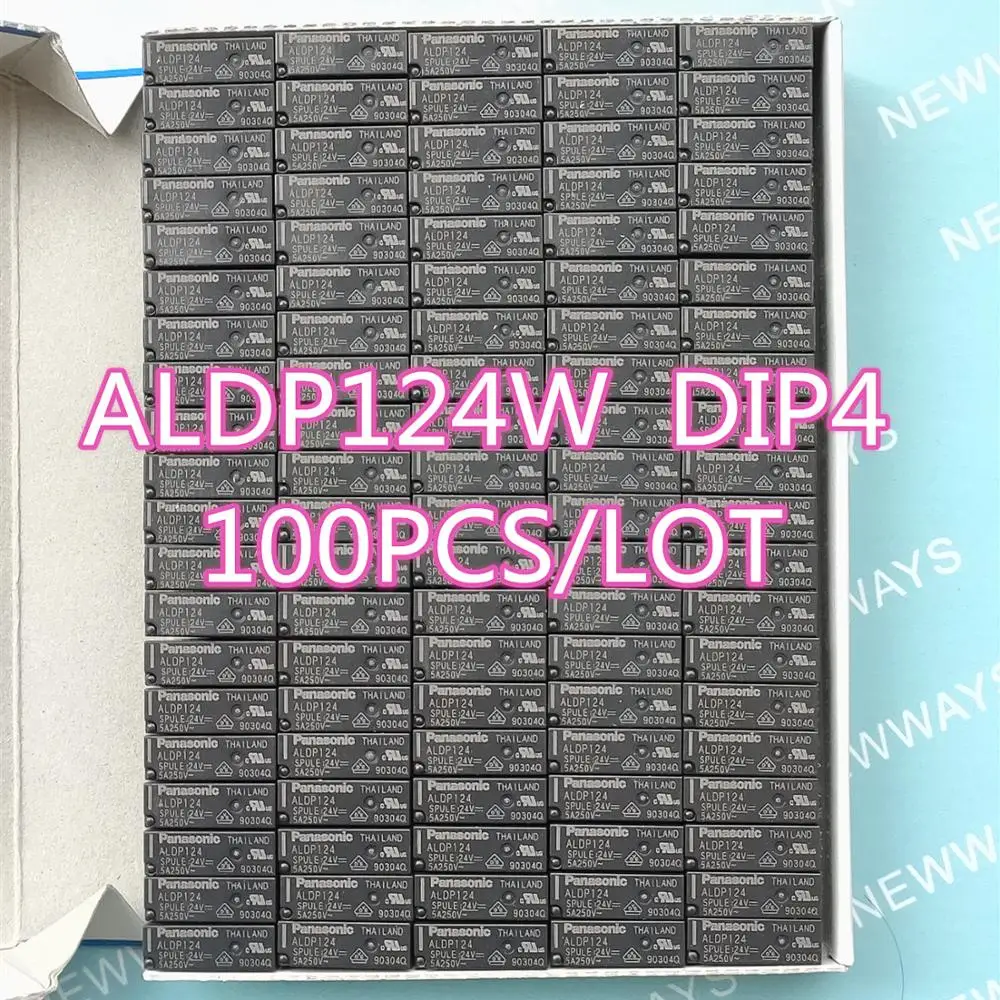 Novo e Original Relé Lote Aldp124 Aldp124w 24v 5a 250v Dip4 100 Pçs –