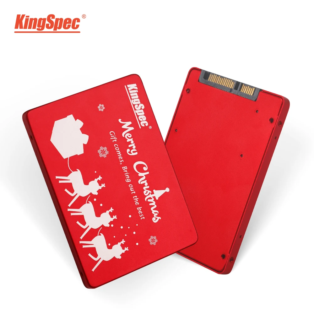 Koop Kerstcadeau Kingspec 120 Gb 240 Gb SATA3 Ssd 512 Gb 1 Tb Interne SATA3 Hard Drive Red Metal Case voor Desktop Laptop Tabletten