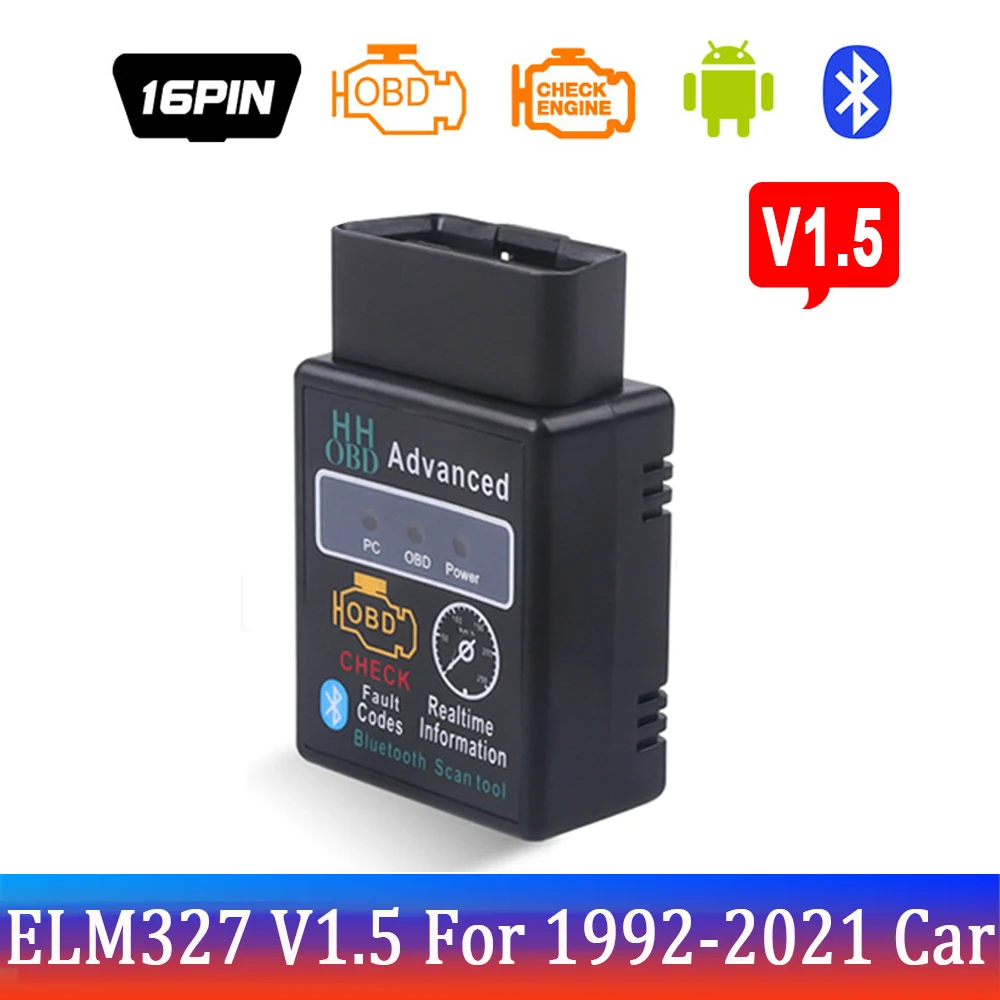 high quality auto inspection equipment Elm327 Bluetooth OBD2 V1.5 Elm 327 V 1.5 OBD 2 Car Diagnostic-Tool Scanner Mini Elm-327 OBDII Adapter Auto Diagnostic Tool car inspection equipment for sale Code Readers & Scanning Tools