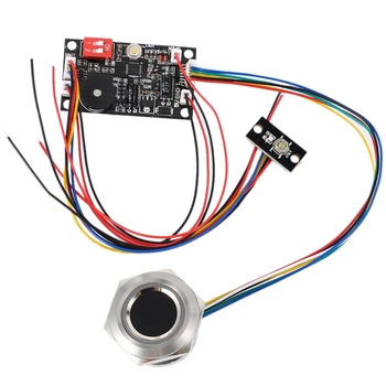 

K200 Access Control Fingerprint Control Board + R503 Fingerprint Module Two-Color Ring Indicator Access Control