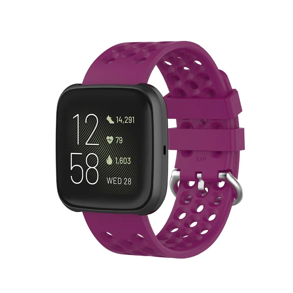 2 в 1 сменный Браслет для часов Fitbit versa 2 ремешок силиконовый браслет+ защитный чехол для Fitbit Versa 2 Чехол