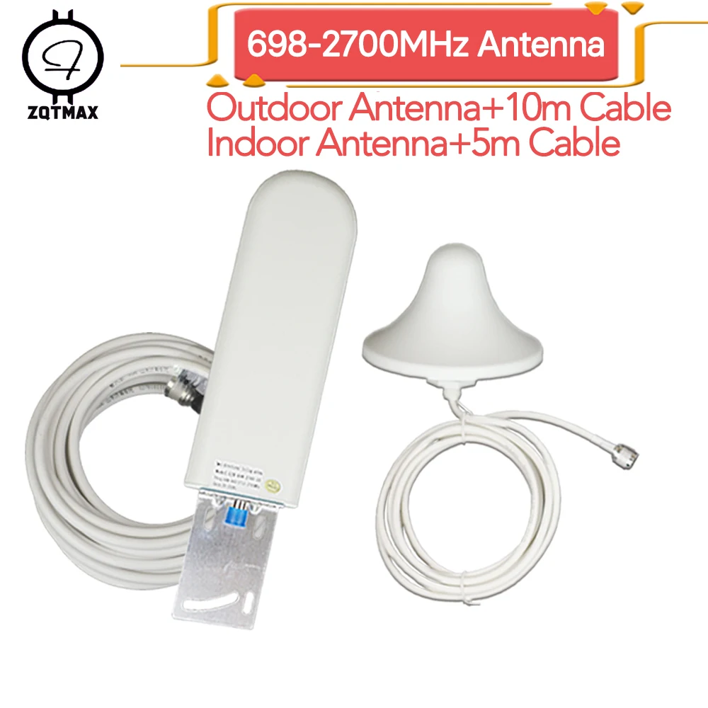 ZQTMAX 25dBi 4g антенна наружная + Omni внутренний кабель для 900 1800 2100 2600 сотовый усилитель