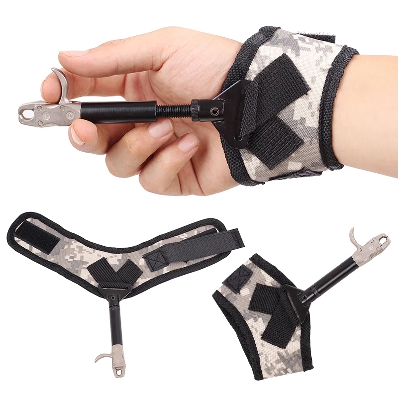 

1Pc Release Aids Thumb Button Caliper Fit For Compound Bow 360 Degree Automatic
