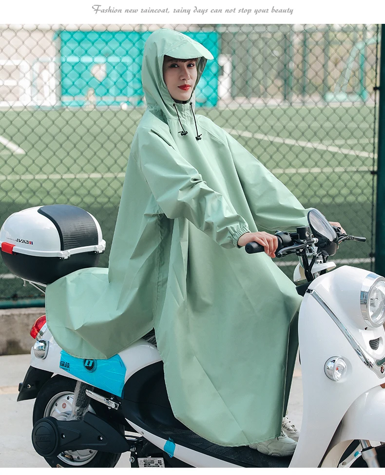 Capa de chuva de bicicleta estilosa, capa