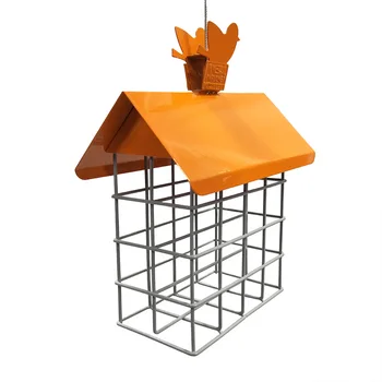 

Cage Birds Feeder Outdoor Hanging Strong Structure Easy to Clean Birds Suet Cake Feeder BJStore
