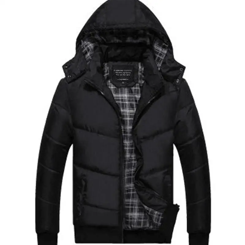Зимнее теплое пальто с капюшоном темно-синего цвета, Мужская мягкая пуховая куртка с длинным рукавом, уличная утолщенная мужская зимняя куртка, большой размер 3XL 4XL - Цвет: StyleA 2