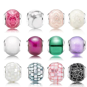 

2019 Charms Multicolor GOOD Murano Glass Beads collocation bracelet 925 Sterling Silver Beads for Jewelry Manufacturing DIY