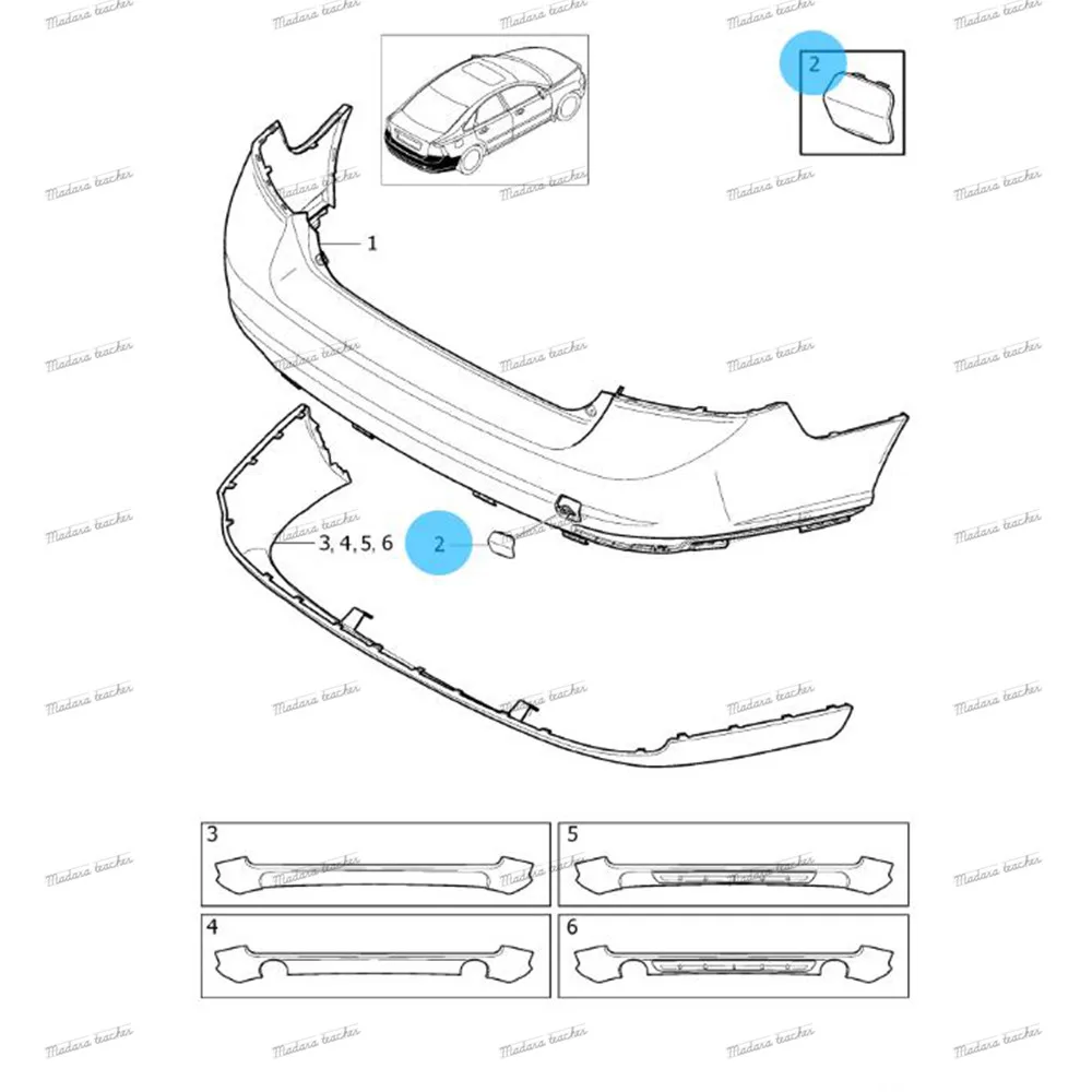 39886337 30744941 для Volvo S40 2008 2009 2010 2011 2012 2013 решетка заднего бампера буксировочный крючок