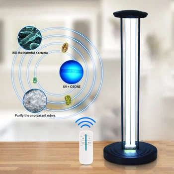 

UV Disinfection Quartz Lamp Ultraviolet Sanitizer UVC Germicidal Sterilizing Lights Home 38W 220V Kill Mites Bactericidal Lights