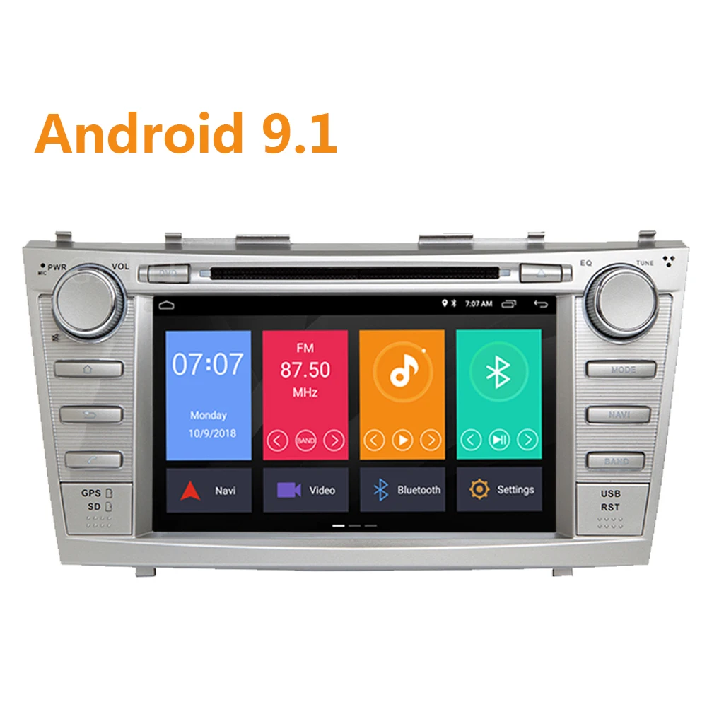 8 ''2 Din Android 9,1 Автомобиль Радио DVD проигрыватель компакт-дисков Авто Gps стерео для Toyota Camry 2006 2007 2008 2009 2011 Bluetooth SD TF USB 45