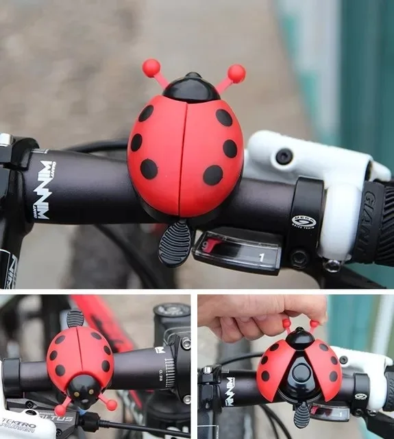 Велосипедный звонок труба мультфильм колокол Coccinella Septempunctata оборудование для велосипедных аксессуаров колокольчики для детской коляски детей