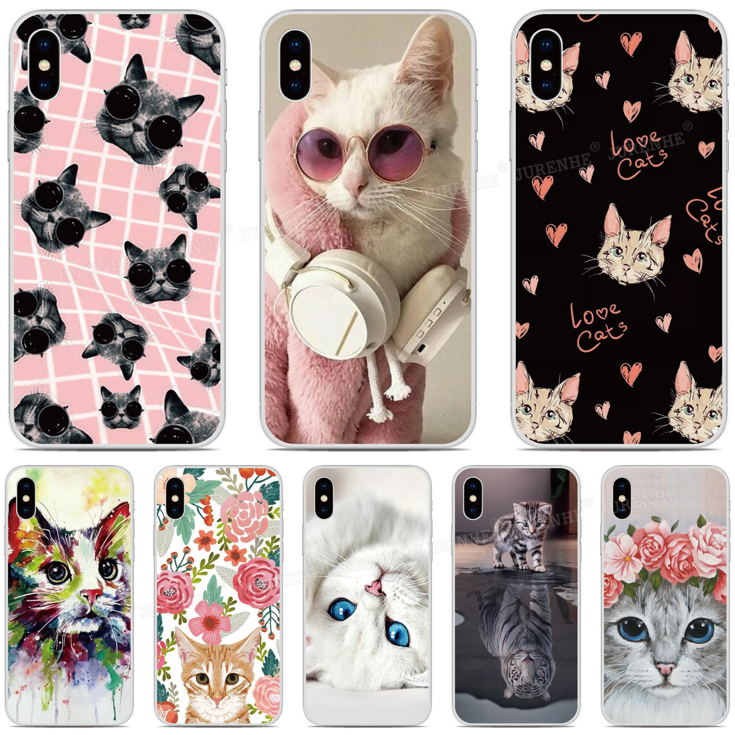 Милый Кот силиконовый чехол для телефона OPPO Find X2 Pro A9 A8 A5 A31 2020 A91 AX5S Realme 5 6 X50 Рино 3 A52