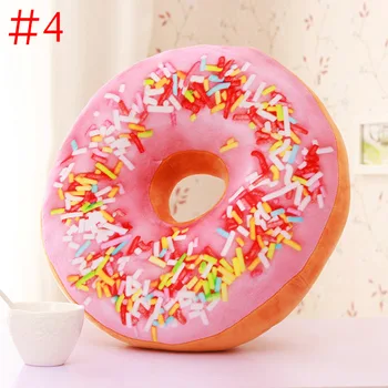 

Cute Donuts Pillow Chocolate Donuts Plush Macaron Food Cushion Nice Bottom Cushion Nap Pillow Doughnut Coussin MU8669