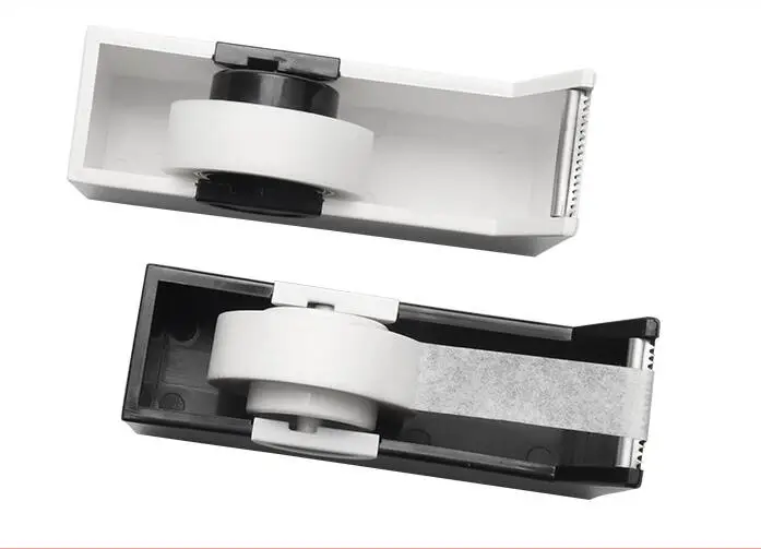 Mini distributeur de ruban adhésif carré Washi, noir et blanc, support de  siège, outil de greffage de cils, machine de découpe de papier adhésif